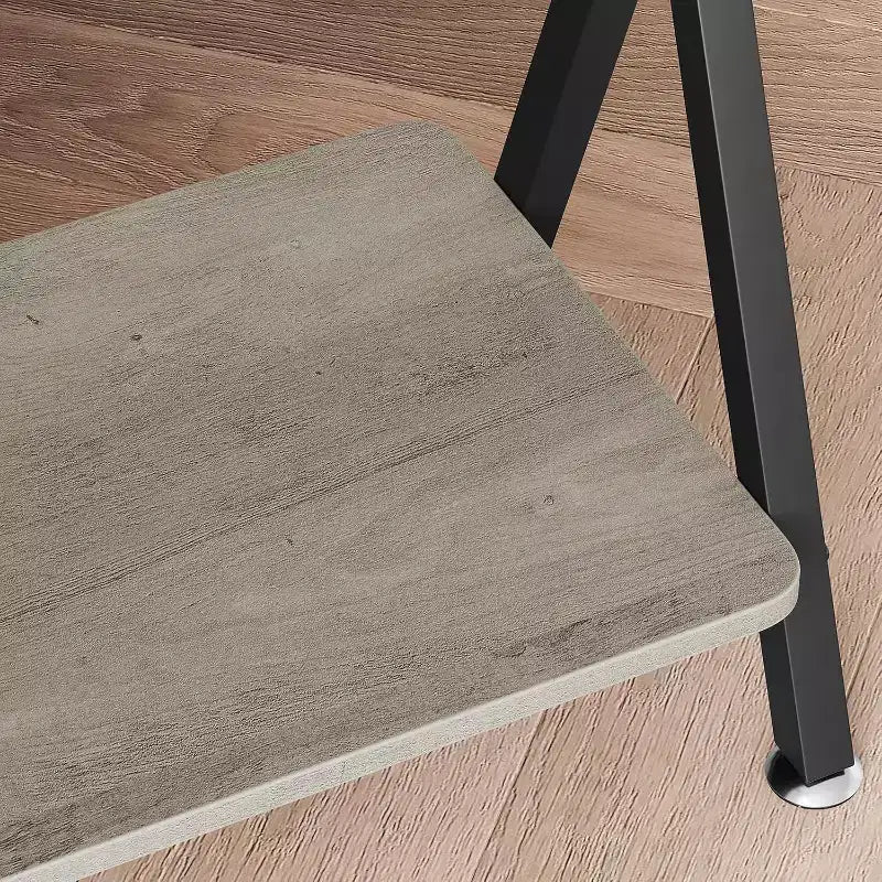Consolle da Ingresso a 2 Livelli Stretta Marrone/Grigio – 31" e 41" | Stile Industriale | Montaggio da 1 Persona