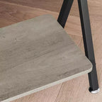Consolle da Ingresso a 2 Livelli Stretta Marrone/Grigio – 31" e 41" | Stile Industriale | Montaggio da 1 Persona
