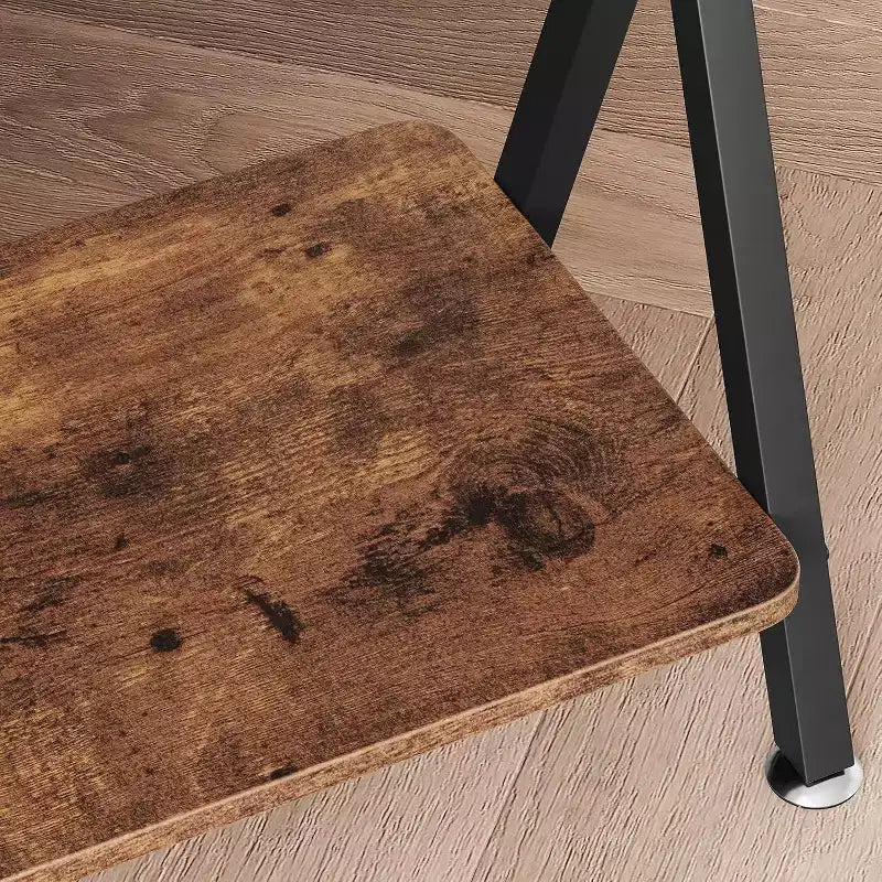 Consolle da Ingresso a 2 Livelli Stretta Marrone/Grigio – 31" e 41" | Stile Industriale | Montaggio da 1 Persona