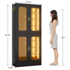 Scarpiera a LED grigia/bianca con ripiani regolabili – Set da 1 o 2