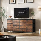 Mobile TV Imbottito – Pelle Nera / Rosa / Tigrato | Adatto a TV da 65–75" | Montaggio a 1 Persona