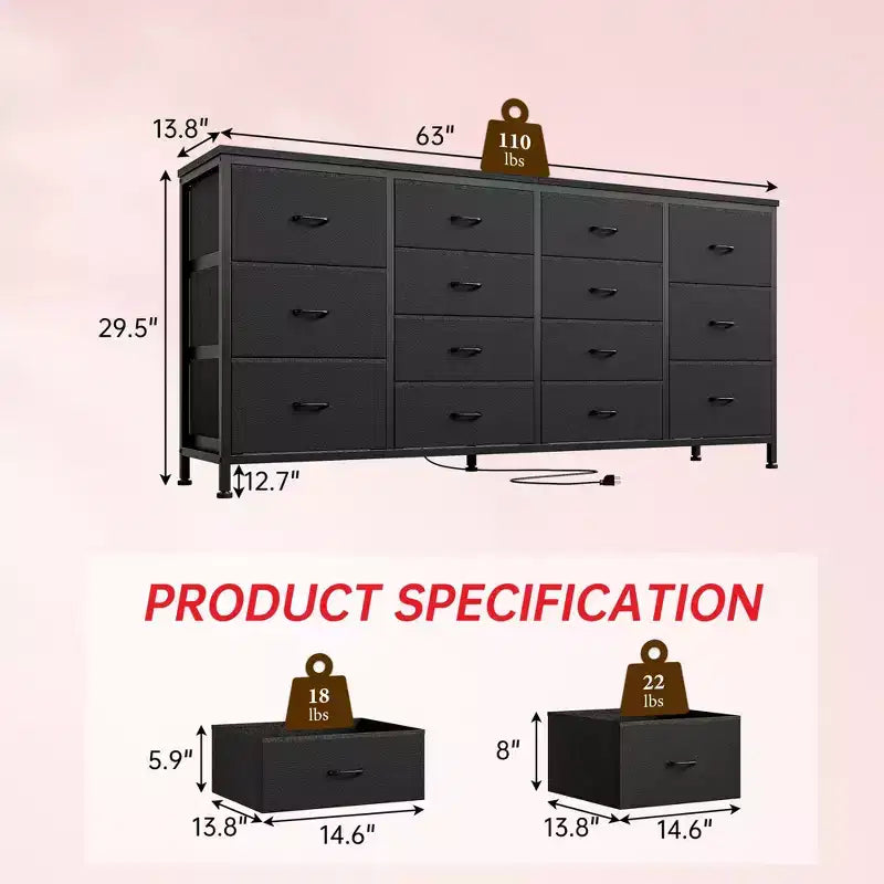 Mobile TV Imbottito – Pelle Nera / Rosa / Tigrato | Adatto a TV da 65–75" | Montaggio a 1 Persona