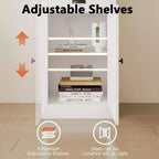 Libreria bianca alta 180 cm con armadietto, 6 ripiani, confezione da 2