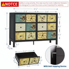 Cassettiera con 6 cassetti bianca — MDF, Singolo