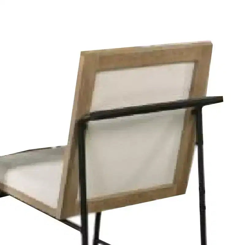 Sedie da pranzo senza braccioli in microfibra marrone rovere e beige, set da 2