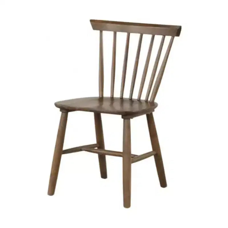 Sedie da pranzo senza braccioli in legno naturale, stile Mid-Century Modern, set da 2