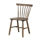 Sedie da pranzo senza braccioli in legno naturale, stile Mid-Century Modern, set da 2