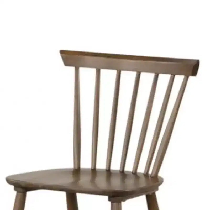 Sedie da pranzo senza braccioli in legno naturale, stile Mid-Century Modern, set da 2