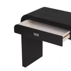 Console in radica con cassetti — Nero antico / Nero / Naturale — Tavolo da ingresso e corridoio per 1 persona