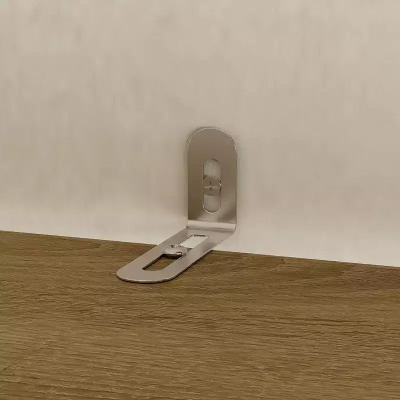 Mobile lavanderia in legno naturale con 2 cesti estraibili, 3 ripiani e cassetto