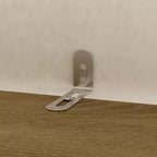 Mobile lavanderia in legno naturale con 2 cesti estraibili, 3 ripiani e cassetto