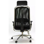 Sedia da Ufficio Ergonomica in Similpelle Grigia - 1 Posto