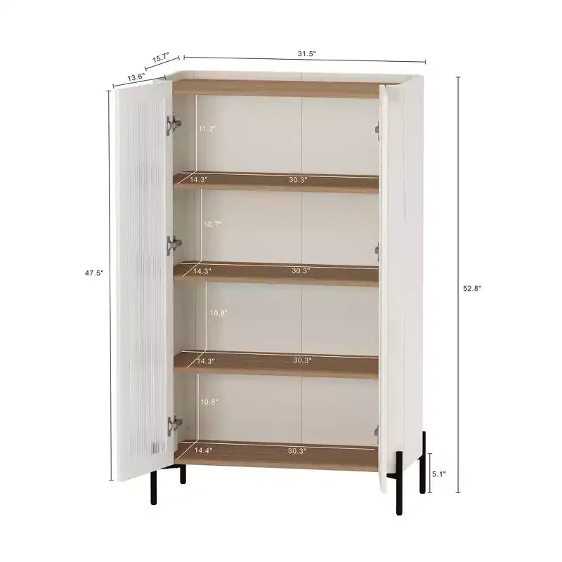 Mobiletto portaoggetti moderno nero da 31,5" con anta in vetro temperato per 1