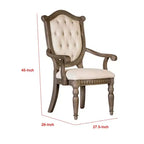 Set di 2 Poltrone da Pranzo Imbottite, Rovere Marrone Invecchiato