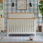 Culla trasformabile 4-in-1 – Blu Baia e Miele / Salvia Chiaro e Miele / Bianco Caldo e Miele, 1 bambino