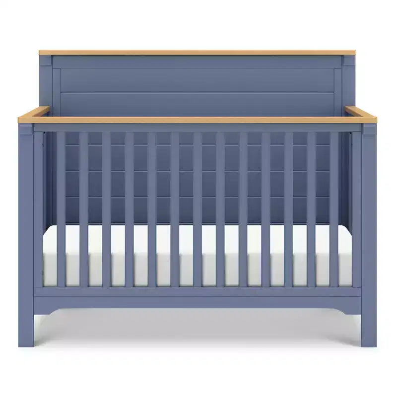 Culla trasformabile 4-in-1 – Blu Baia e Miele / Salvia Chiaro e Miele / Bianco Caldo e Miele, 1 bambino