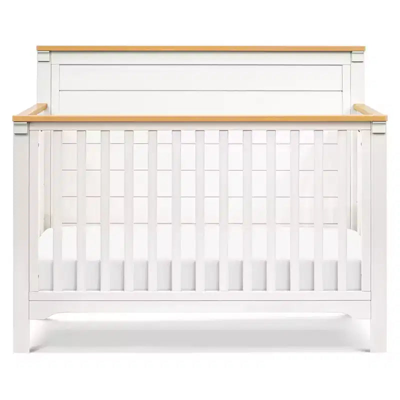 Culla trasformabile 4-in-1 – Blu Baia e Miele / Salvia Chiaro e Miele / Bianco Caldo e Miele, 1 bambino