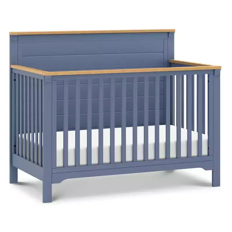 Culla trasformabile 4-in-1 – Blu Baia e Miele / Salvia Chiaro e Miele / Bianco Caldo e Miele, 1 bambino