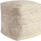 HomeRoots 18 Natural Jute Pouf Ottoman