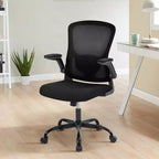 Ergonomic Office Chair, Swivel Rolling Computer Desk Chair, Rolling Mesh Chair, Flip-Up Armrest, for Home Office, Study, Bedroom
