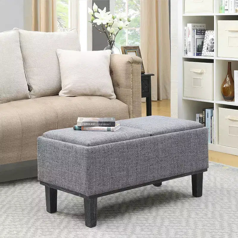 Pouf contenitore rotondo Sandstone - Similpelle, singolo