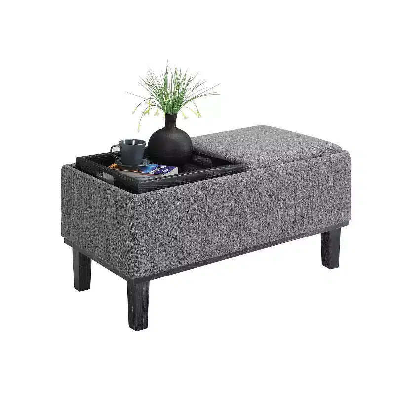 Pouf contenitore rotondo Sandstone - Similpelle, singolo