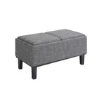 Pouf contenitore rotondo Sandstone - Similpelle, singolo