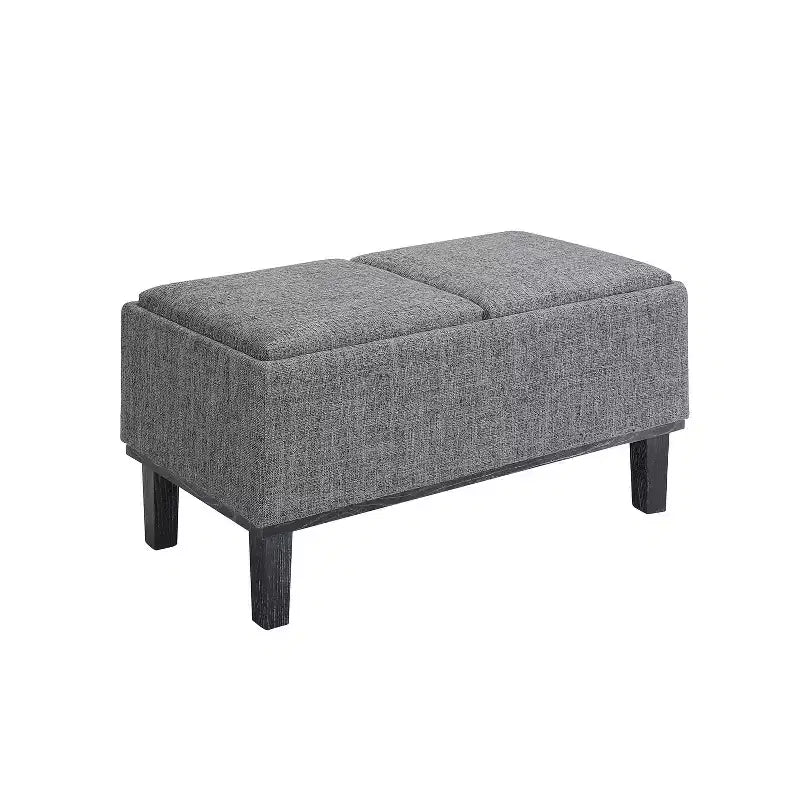 Pouf contenitore rotondo Sandstone - Similpelle, singolo