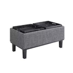 Pouf contenitore rotondo Sandstone - Similpelle, singolo