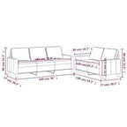 Set Divano in Velluto Grigio Scuro / Verde Scuro con Cuscini – 2 Pezzi, 5 Posti a Sedere