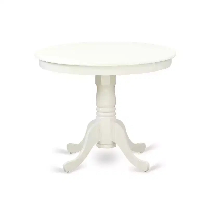 Set da pranzo rotondo marrone da 5 pezzi per 4 persone con sedie imbottite
