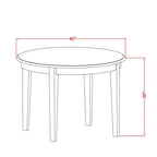 Set da pranzo quadrato 5 pezzi Cappuccino per 4 persone, legno e similpelle