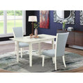 Set da pranzo in similpelle a 3 pezzi Espresso & Marrone per 2 persone