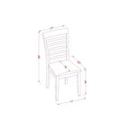 Set da pranzo rettangolare in legno Espresso 5 pezzi, 4 posti