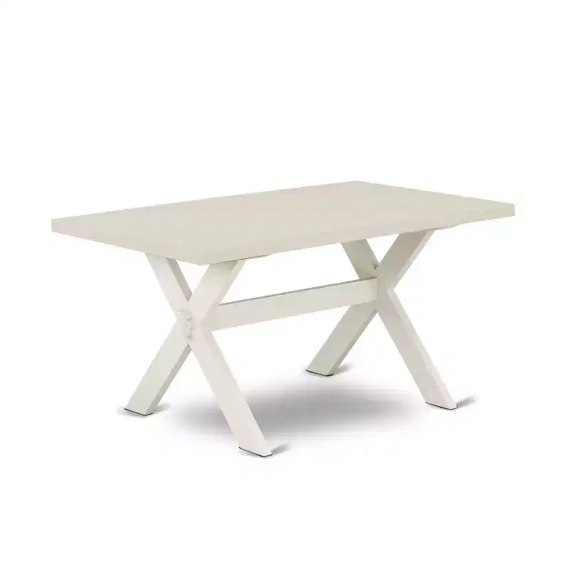 Set da pranzo rettangolare 6 pezzi per 5 persone, legno di rovere naturale e similpelle