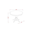 Set da pranzo a 5 pezzi in rovere altezza bancone per 4 persone