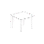 Set da pranzo allungabile rotondo marrone da 3 pezzi per 2 persone