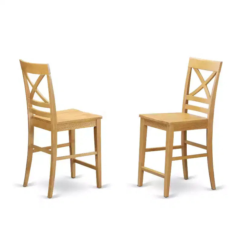 Set da pranzo da 3 pezzi marrone ad altezza bancone, 2 posti a sedere