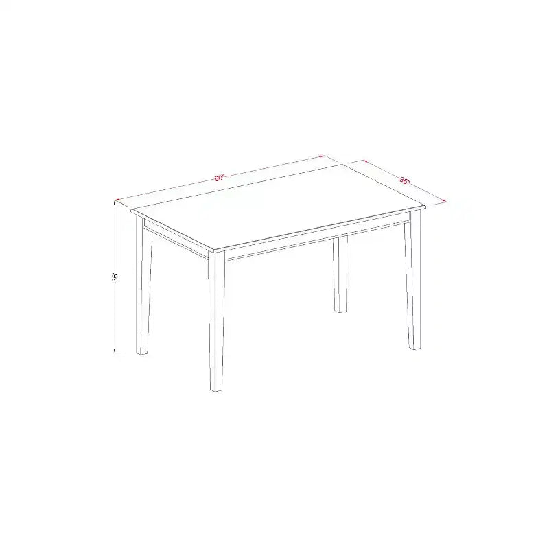 Set da pranzo a 5 pezzi color marrone scuro, altezza bancone, 4 posti a sedere