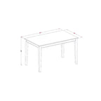 Set da pranzo a 5 pezzi color marrone scuro, altezza bancone, 4 posti a sedere
