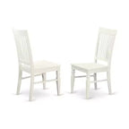 Set da pranzo rettangolare 5 pezzi lino bianco - 4 posti a sedere