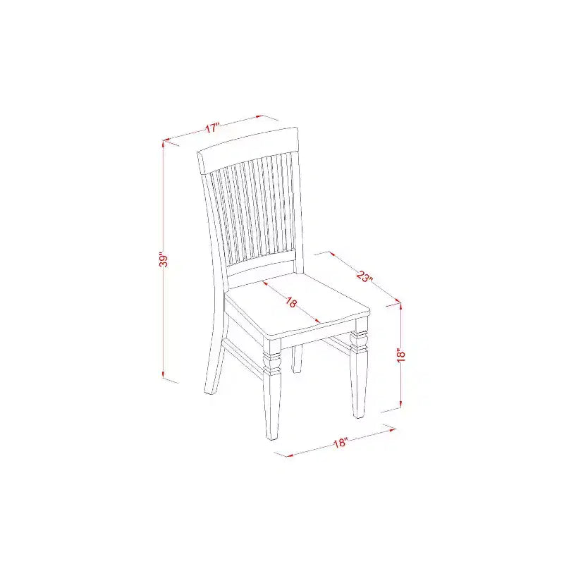 Set da pranzo rettangolare 5 pezzi lino bianco - 4 posti a sedere