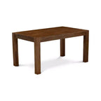 Set da pranzo rettangolare marrone a 5 pezzi con sedie a braccioli – 4 posti a sedere