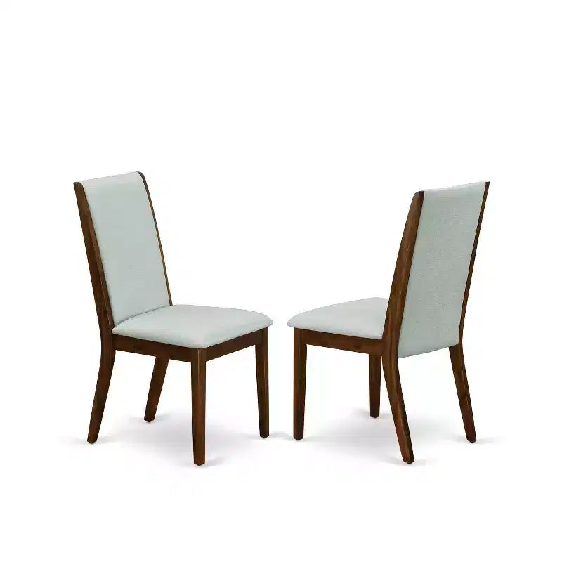 Set da pranzo rettangolare marrone a 5 pezzi con sedie a braccioli – 4 posti a sedere