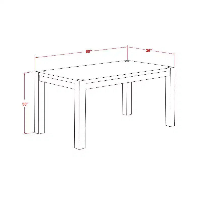 Set da pranzo rettangolare marrone a 5 pezzi con sedie a braccioli – 4 posti a sedere