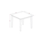 Set tavolo da pranzo rotondo da 3 pezzi per 2 persone, grigio retrò, struttura in legno con sedie in similpelle