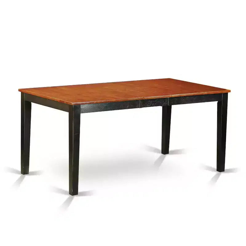 Set da pranzo alto 5 pezzi nero e marrone scuro, 4 posti