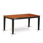 Set da pranzo alto 5 pezzi nero e marrone scuro, 4 posti