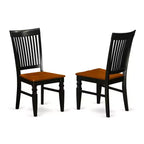 Set da pranzo alto 5 pezzi nero e marrone scuro, 4 posti