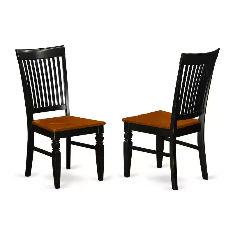 Set da pranzo alto 5 pezzi nero e marrone scuro, 4 posti